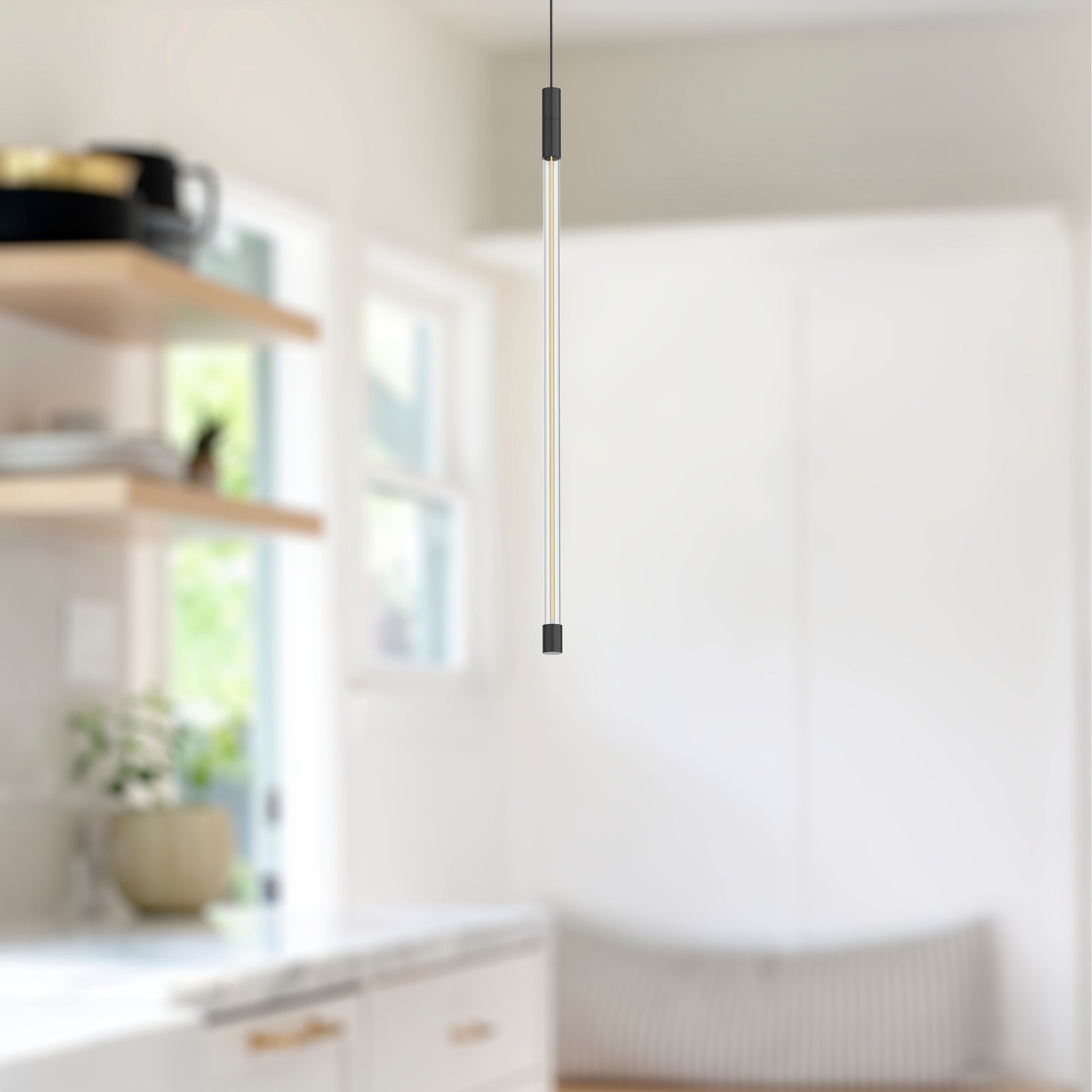 Motif 21-in Black LED Pendant