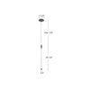 Motif 21-in Black LED Pendant