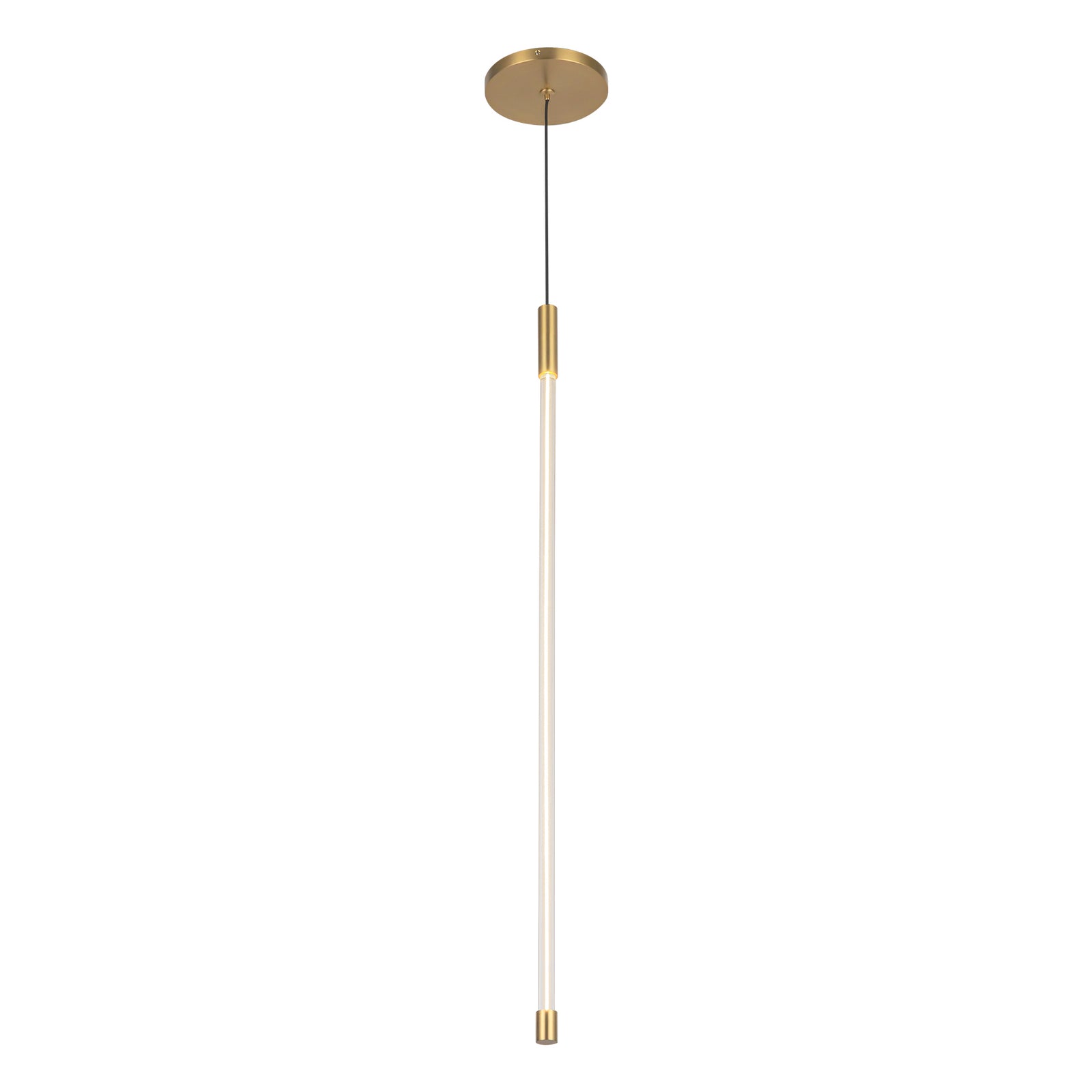 Motif 27-in Brushed Gold LED Pendant