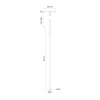 Motif 27-in Black LED Pendant