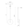 Motif 14-in Black LED Wall Sconce
