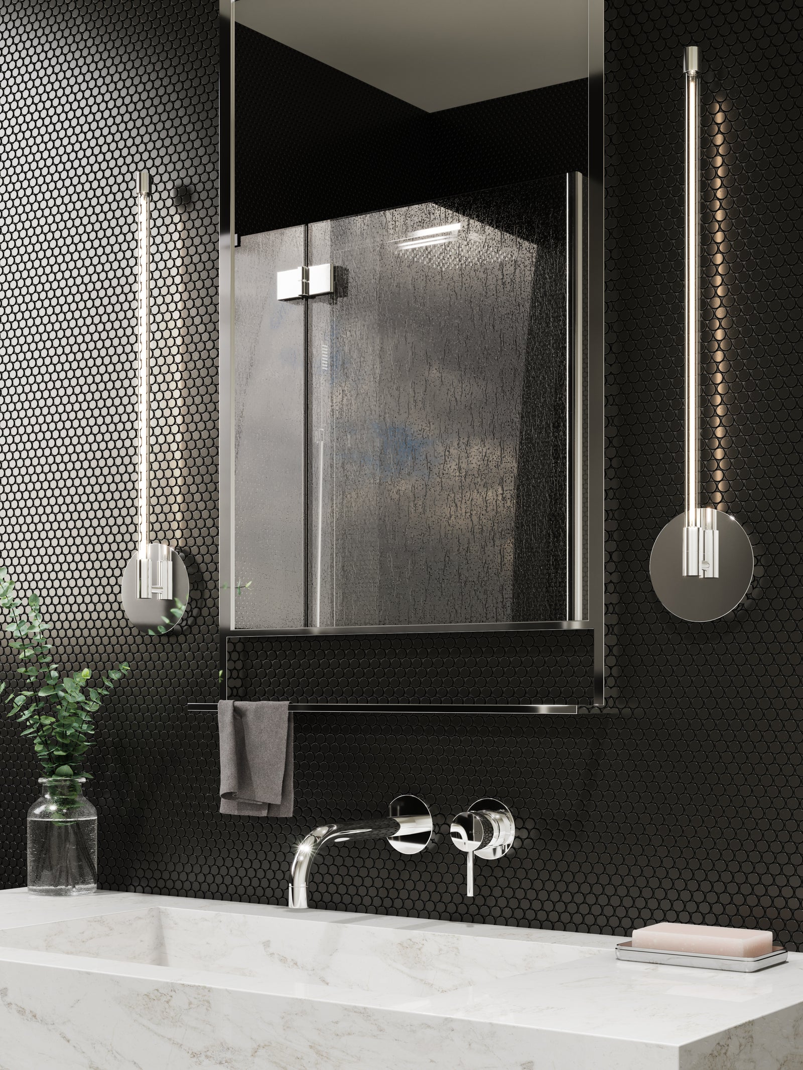 Motif 22-in Chrome LED Wall Sconce