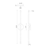 Motif 26-in Brushed Gold LED Wall Sconce
