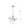 Moto 39-in Black LED Chandeliers