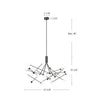 Moto 56-in Black LED Chandeliers