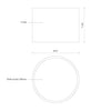 Mousinni 10-in Black LED Flush Mount