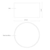 Mousinni 18-in Black LED Flush Mount