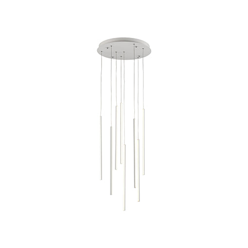 Chute 19-in White LED Multi Pendant