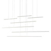 Chute Motion 70-in White LED Multi Pendant