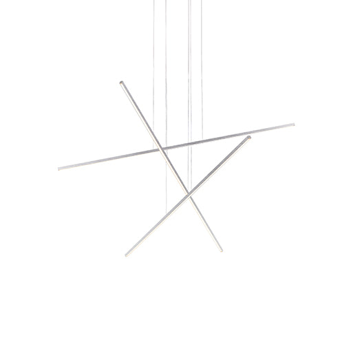 Vega Minor 41-in Brushed Nickel LED Multi Pendant