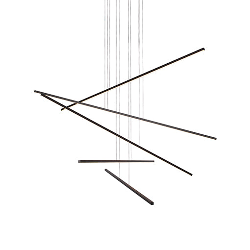 Vega Minor 45-in Black LED Multi Pendant