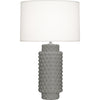 Matte Smokey Taupe Dolly Table Lamp