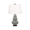 Matte Smokey Taupe Small Double Gourd Accent Lamp