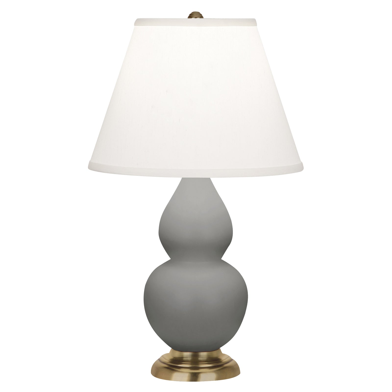 Matte Smokey Taupe Small Double Gourd Accent Lamp
