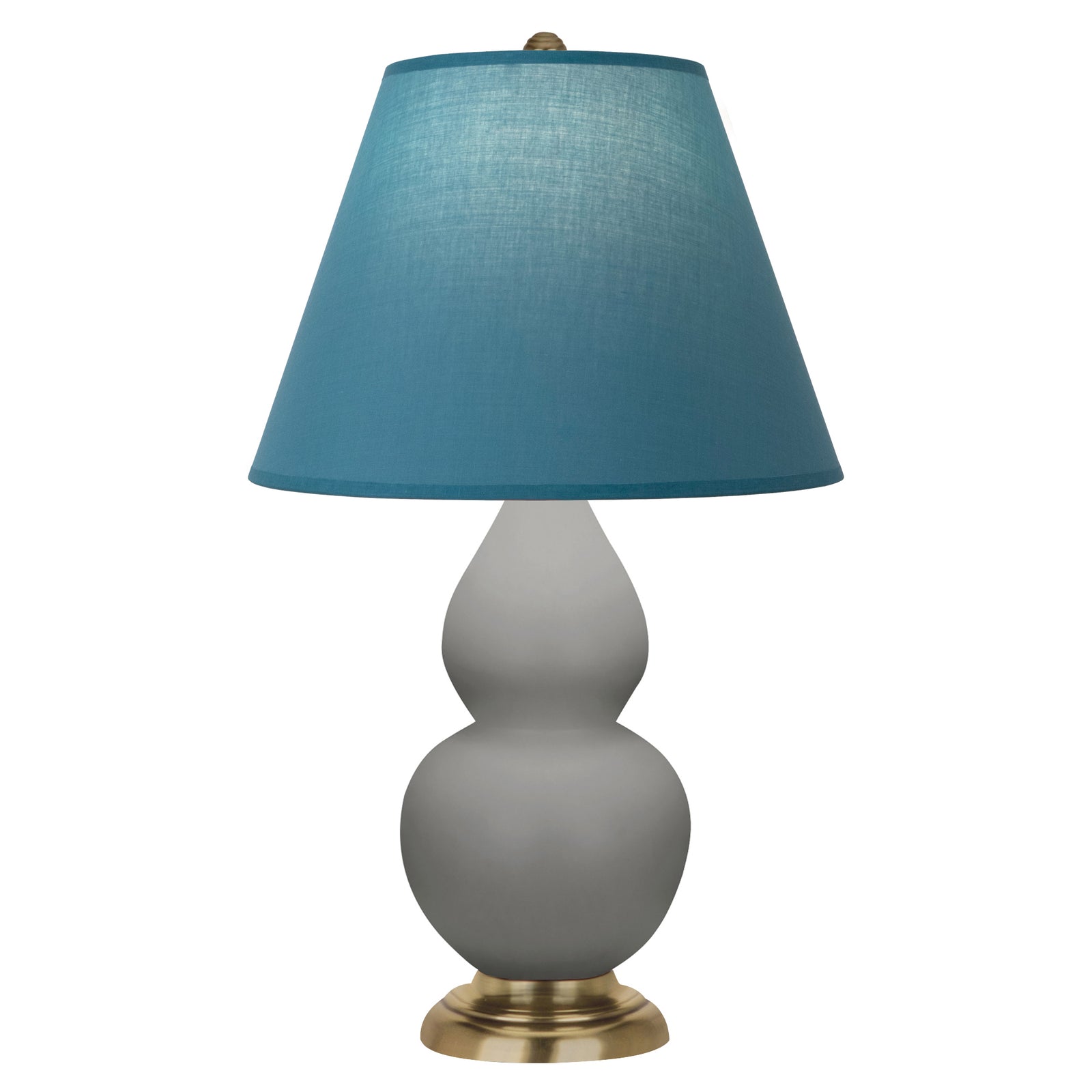 Matte Smokey Taupe Small Double Gourd Accent Lamp