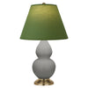 Matte Smokey Taupe Small Double Gourd Accent Lamp