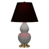 Matte Smokey Taupe Small Double Gourd Accent Lamp