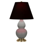 Matte Smokey Taupe Small Double Gourd Accent Lamp