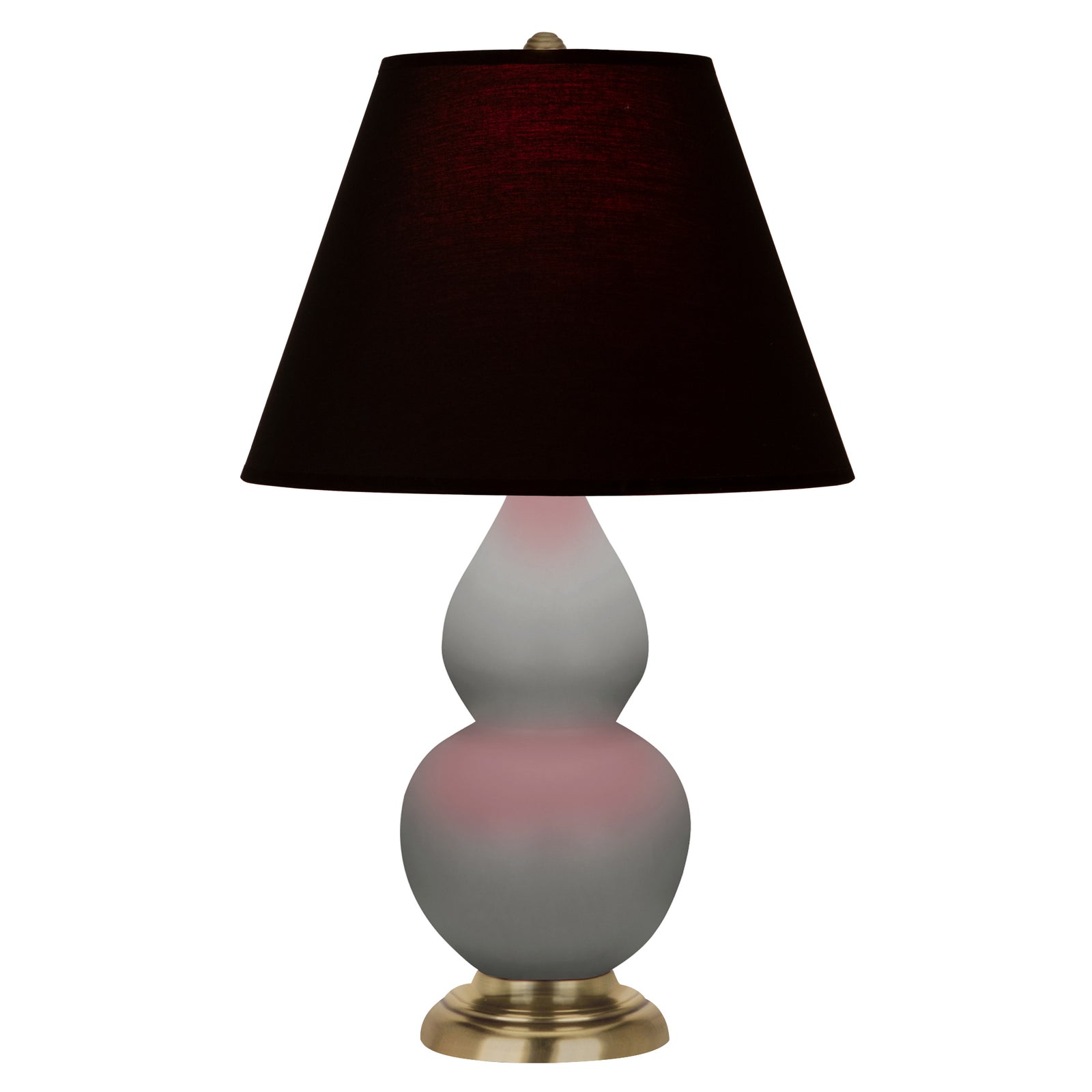 Matte Smokey Taupe Small Double Gourd Accent Lamp