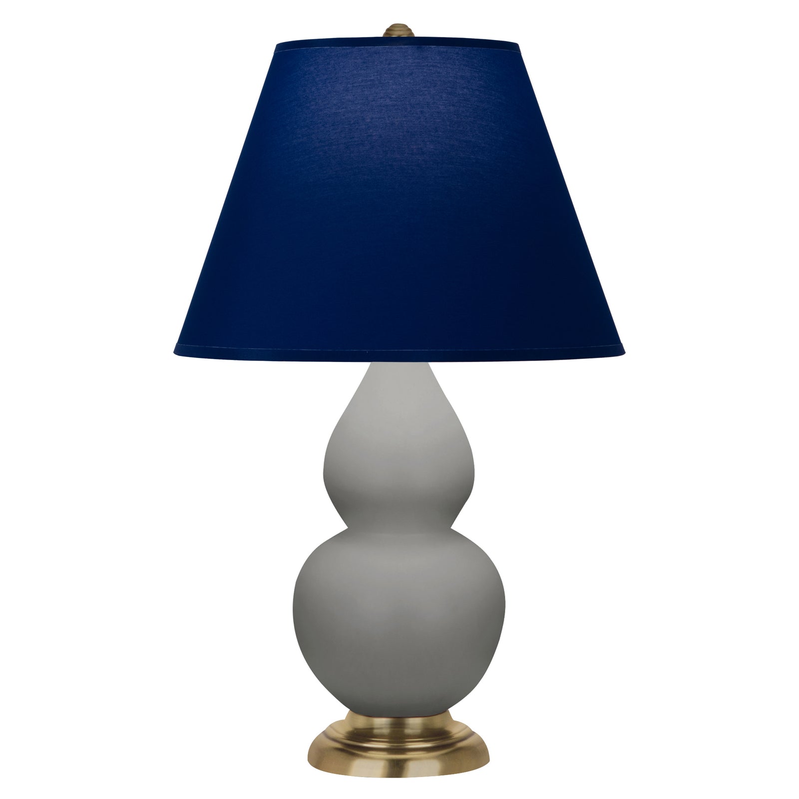 Matte Smokey Taupe Small Double Gourd Accent Lamp