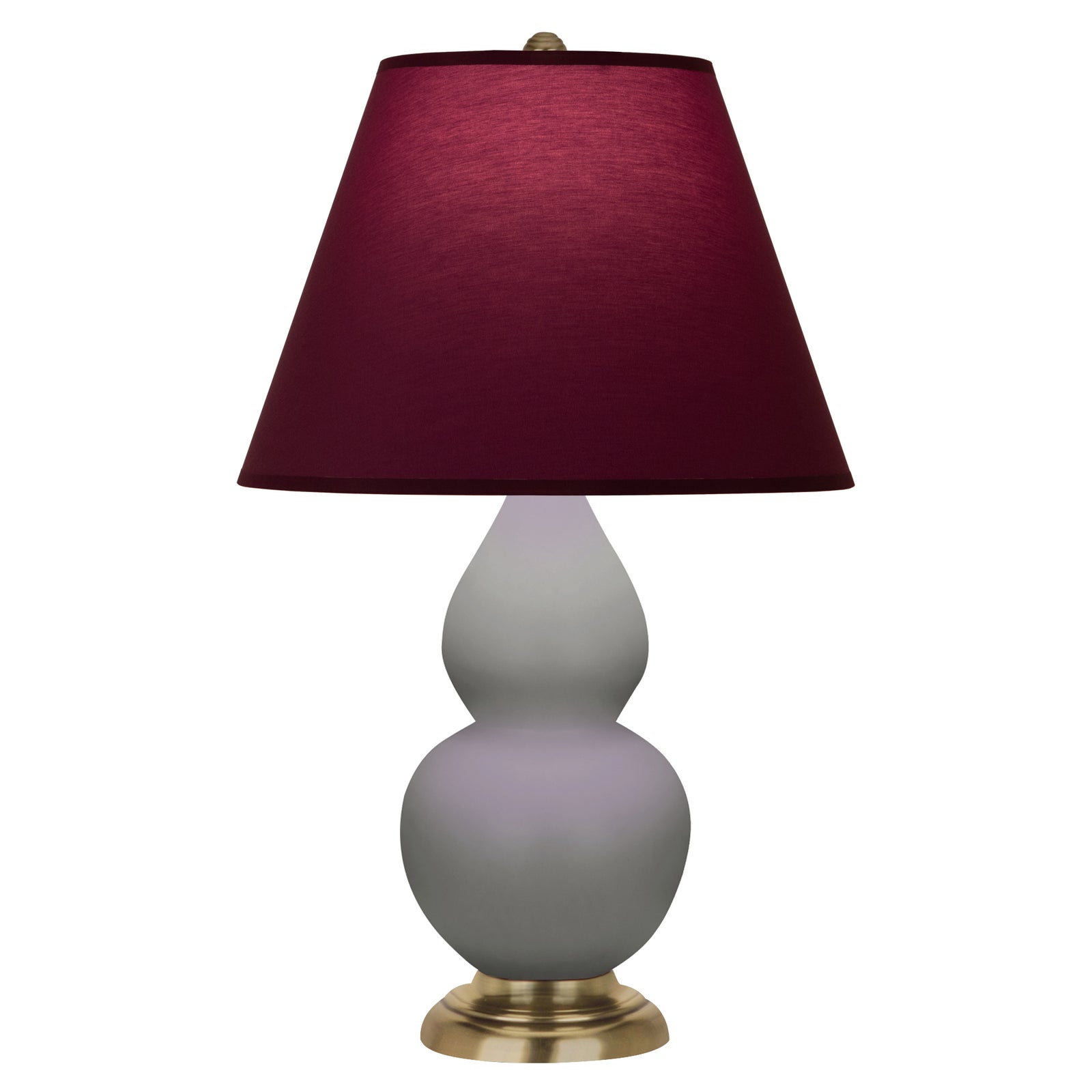 Matte Smokey Taupe Small Double Gourd Accent Lamp