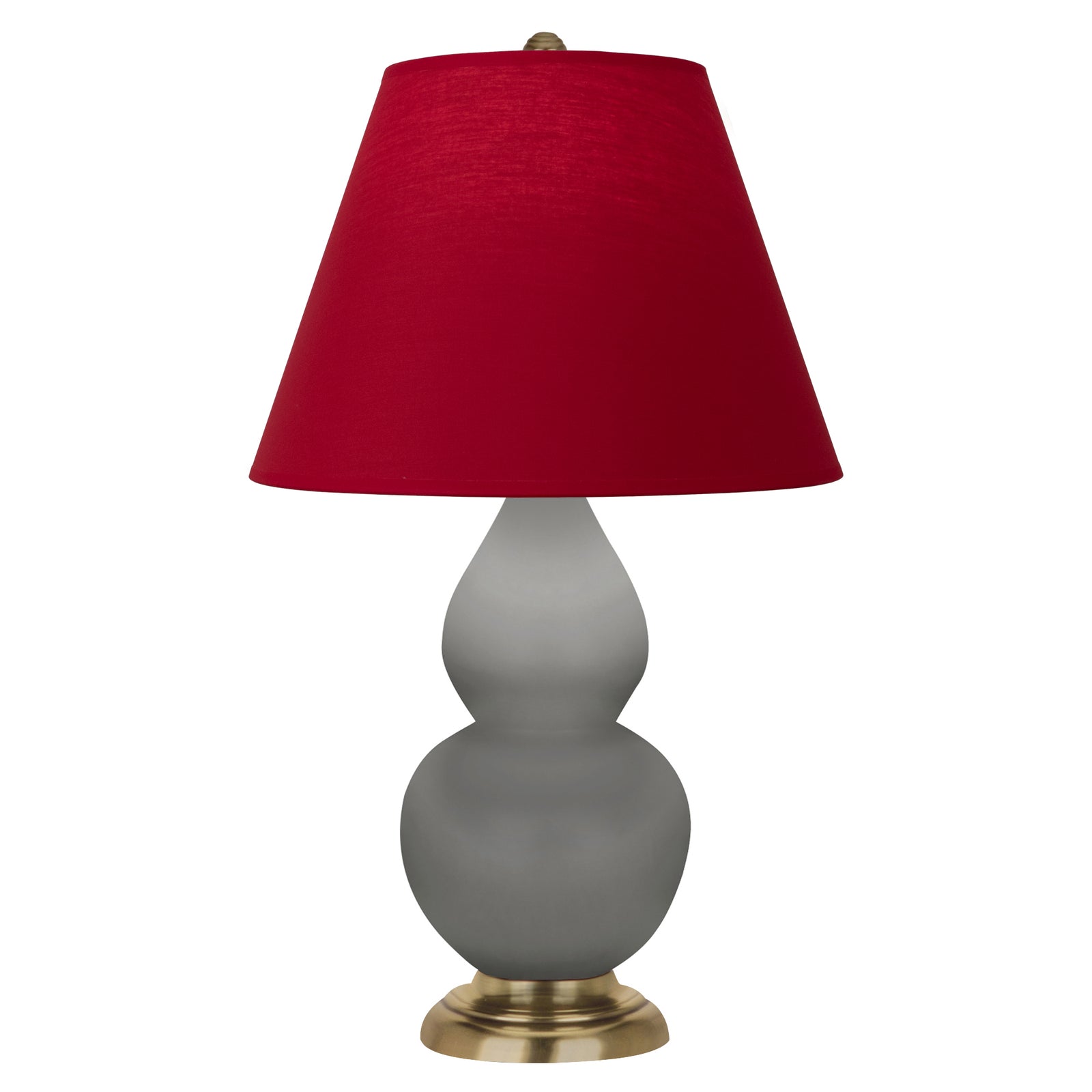 Matte Smokey Taupe Small Double Gourd Accent Lamp