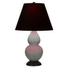 Matte Smokey Taupe Small Double Gourd Accent Lamp
