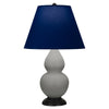 Matte Smokey Taupe Small Double Gourd Accent Lamp