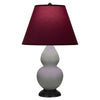 Matte Smokey Taupe Small Double Gourd Accent Lamp