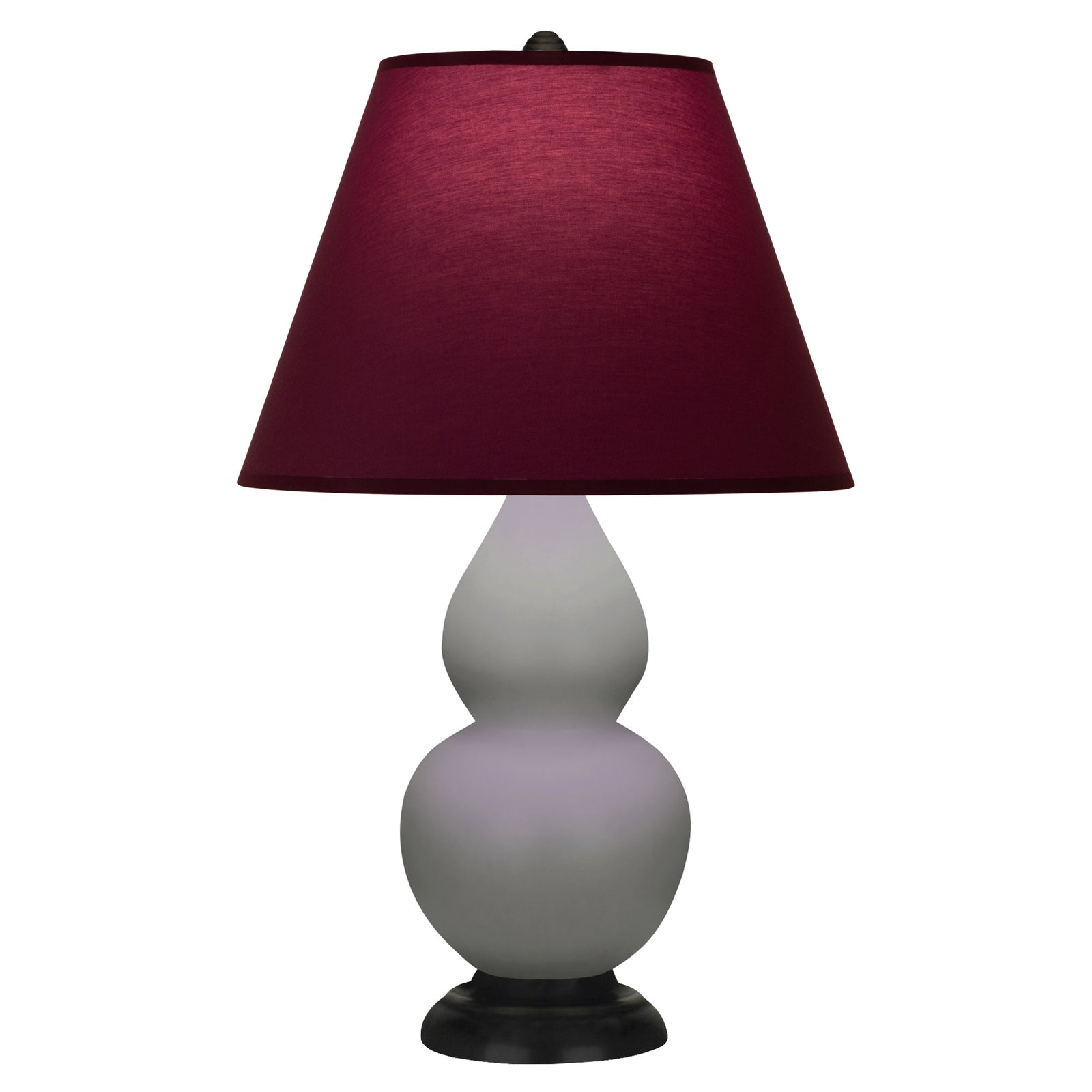 Matte Smokey Taupe Small Double Gourd Accent Lamp