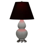 Matte Smokey Taupe Small Double Gourd Accent Lamp