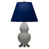 Matte Smokey Taupe Small Double Gourd Accent Lamp