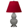 Matte Smokey Taupe Small Double Gourd Accent Lamp