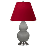 Matte Smokey Taupe Small Double Gourd Accent Lamp