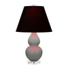 Matte Smokey Taupe Small Double Gourd Accent Lamp
