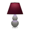 Matte Smokey Taupe Small Double Gourd Accent Lamp