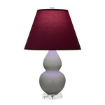 Matte Smokey Taupe Small Double Gourd Accent Lamp