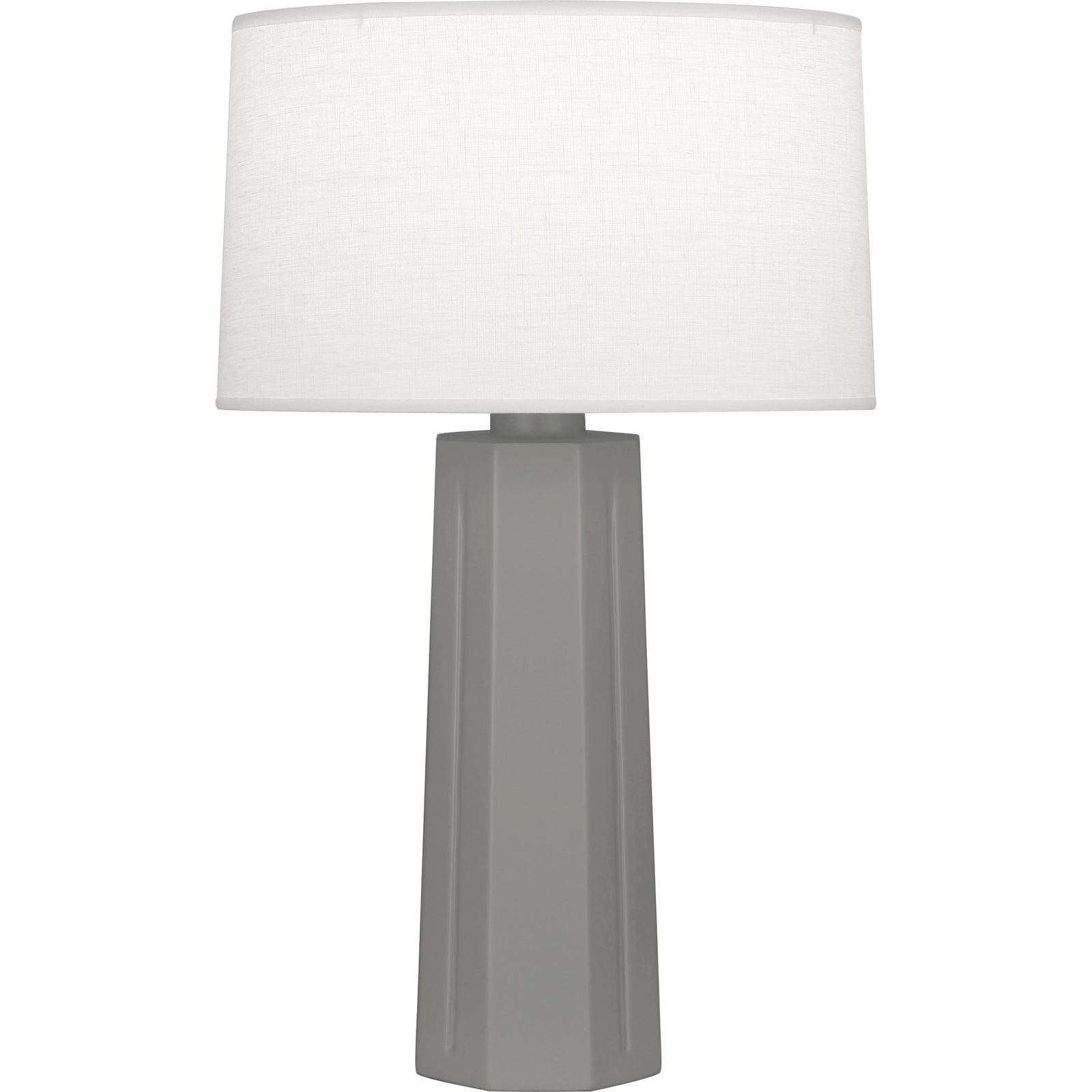 Matte Smokey Taupe Mason Table Lamp