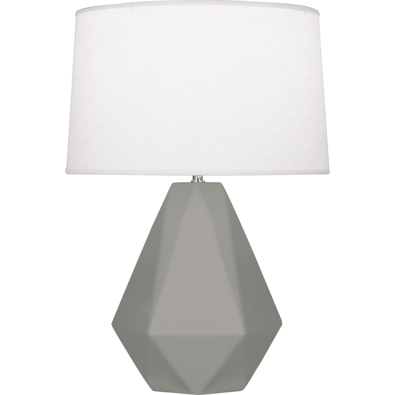 Matte Smokey Taupe Delta Table Lamp