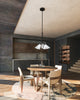 Mulberry 22-in Black/Light Guide LED Pendant