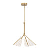 Mulberry 28-in Brushed Gold/Light Guide LED Chandeliers