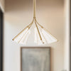 Mulberry 28-in Brushed Gold/Light Guide LED Chandeliers