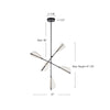Mulberry 37-in Brushed Gold/Light Guide LED Chandeliers