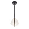 Mulberry 11-in Black/Light Guide LED Pendant