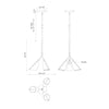 Mulberry 22-in Black/Light Guide LED Pendant
