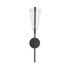 Mulberry 24-in Black/Light Guide LED Wall Sconce