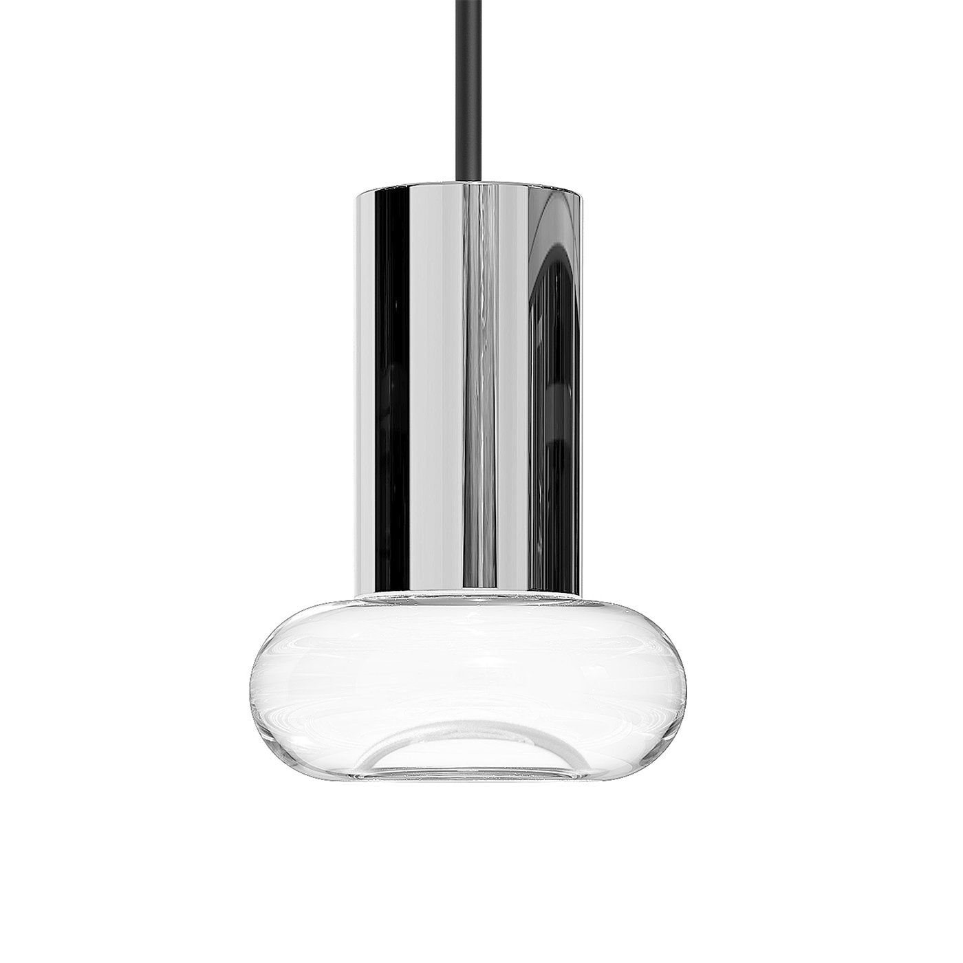 Mushroom Acrylic Light Guide Single Pendant - 3W - Polished Chrome Socket