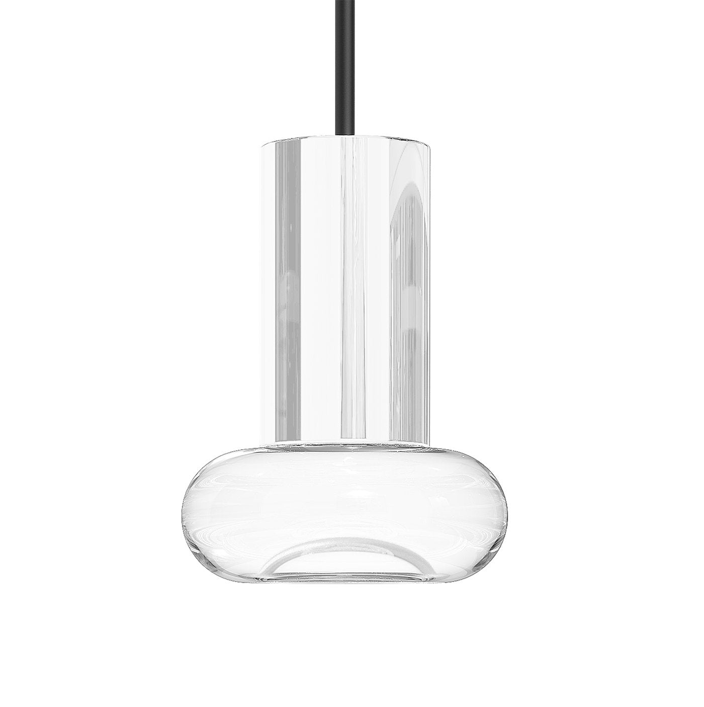 Mushroom Acrylic Light Guide Single Pendant - 3W - White Socket