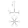 Nadine 25-in Matte Black/Cotton 6 Lights Chandeliers