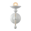 Nadine 4-in Matte White/Cotton 1 Light Wall/Vanity